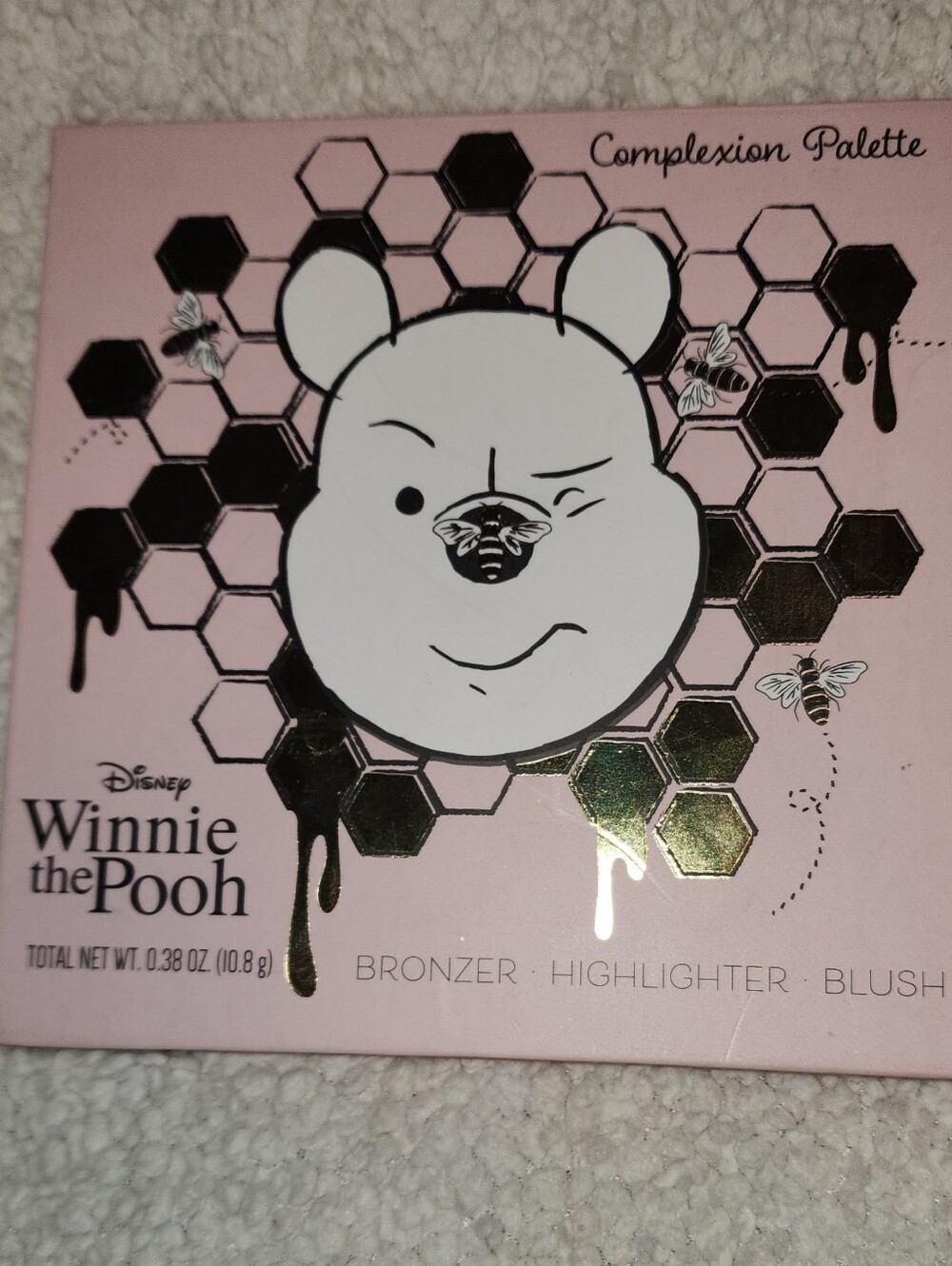 Disney Winnie the Pooh Complexion Palette - Pink with Gold Accents